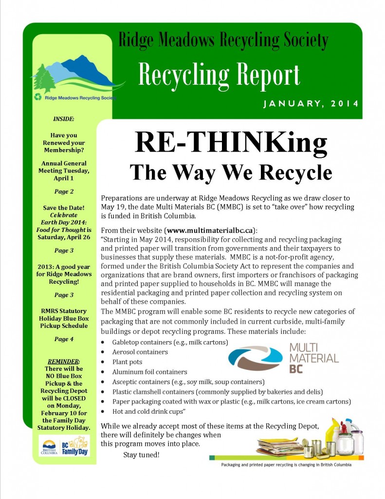 RMRS January, 2014 Newsletter - Page 1