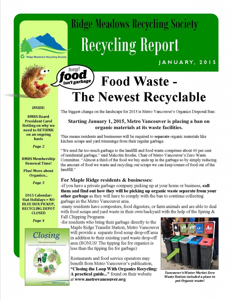 RMRS January, 2015 Newsletter - Page 1