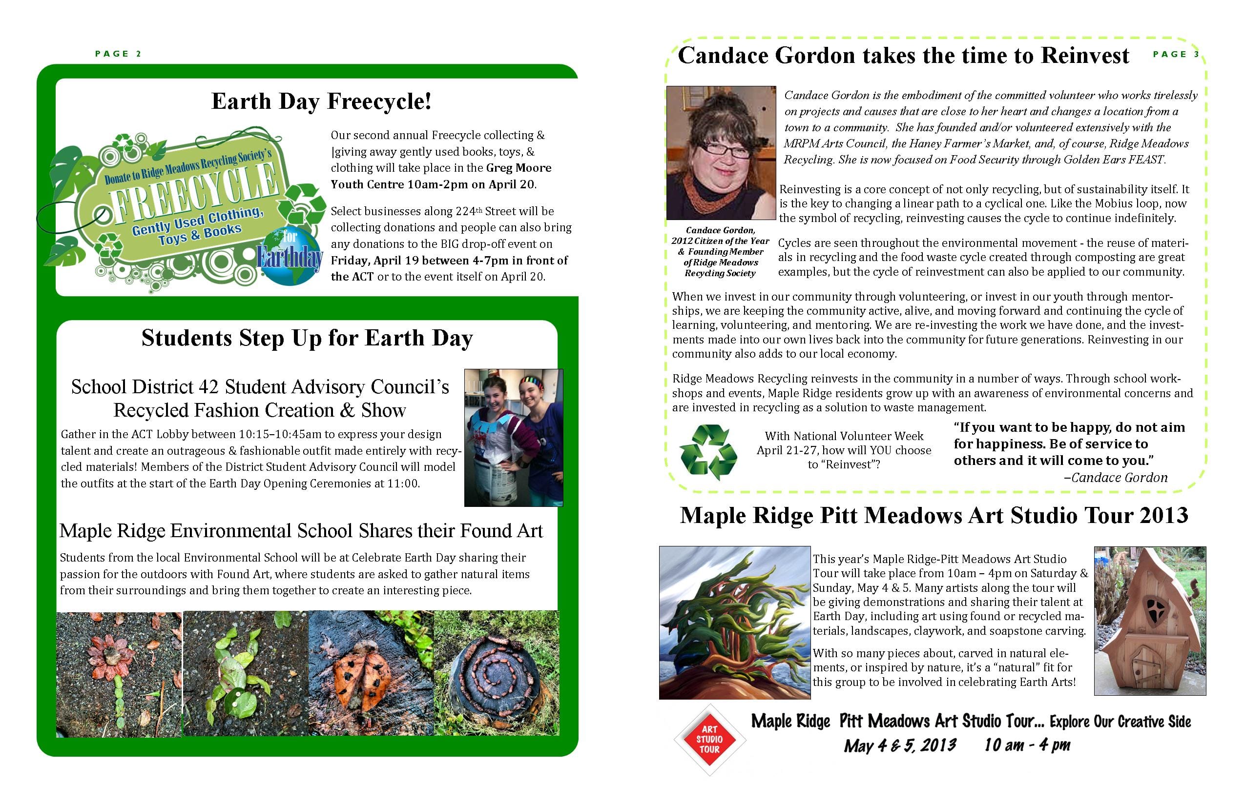 RMRS April, 2013 Newsletter - Pages 2-3 RMRS April, 2013 Newsletter - Pages 2-3