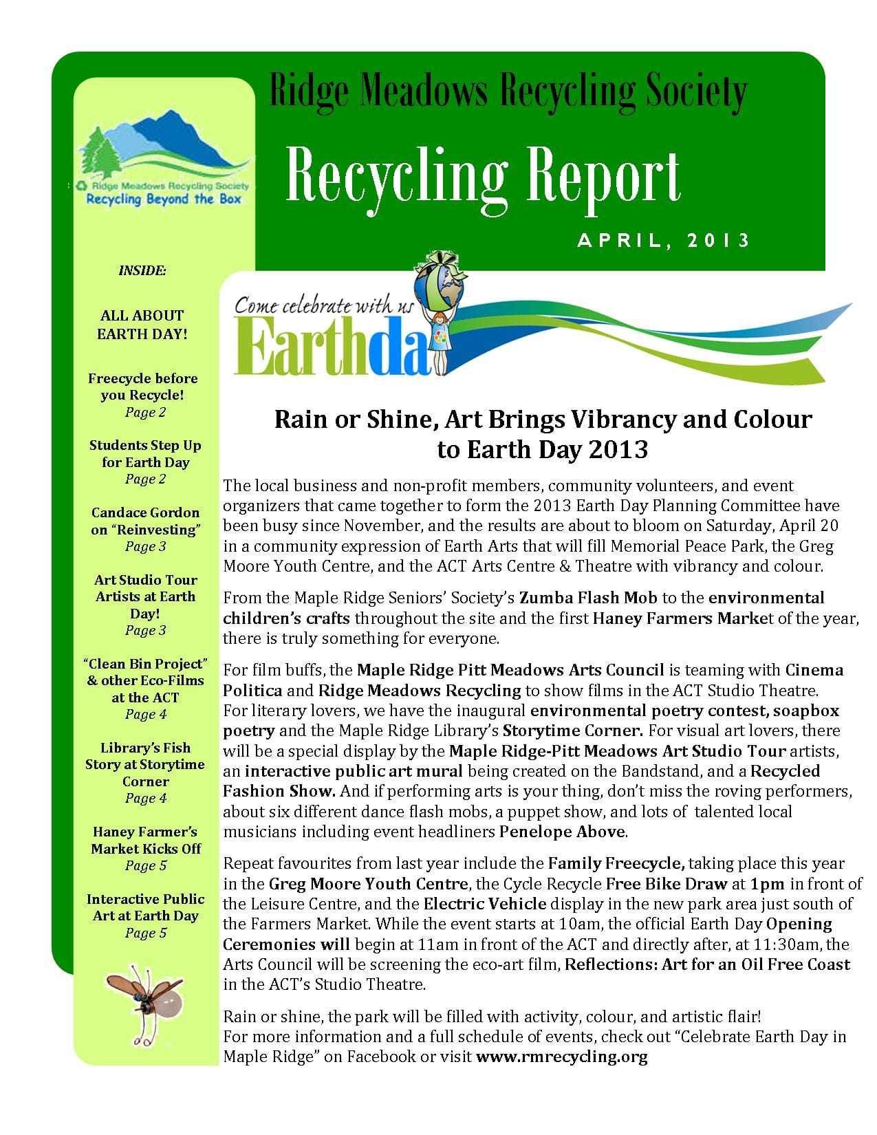 RMRS April, 2013 Newsletter - page 1 RMRS April, 2013 Newsletter - page 1