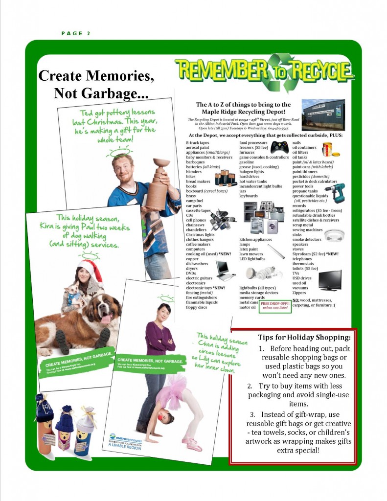 RMRS November, 2013 Newsletter - page 2