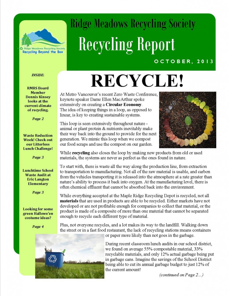 RMRS October, 2013 Newsletter - Page 1 RMRS October, 2013 Newsletter - Page 1