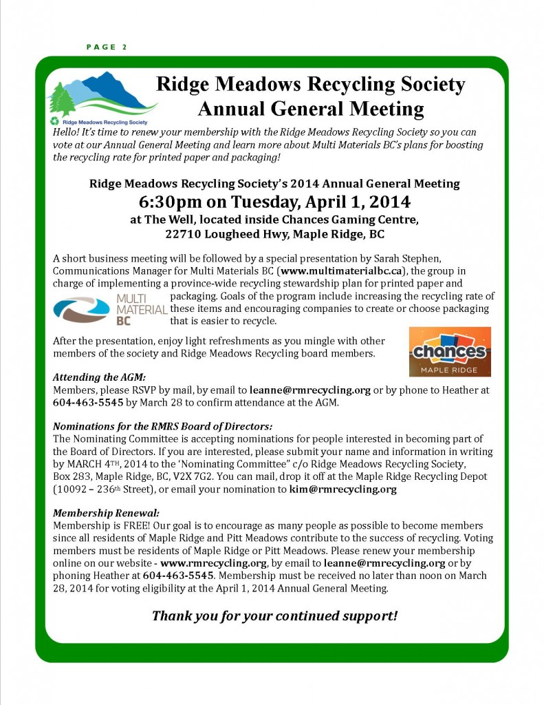 RMRS January, 2014 Newsletter - Page 2