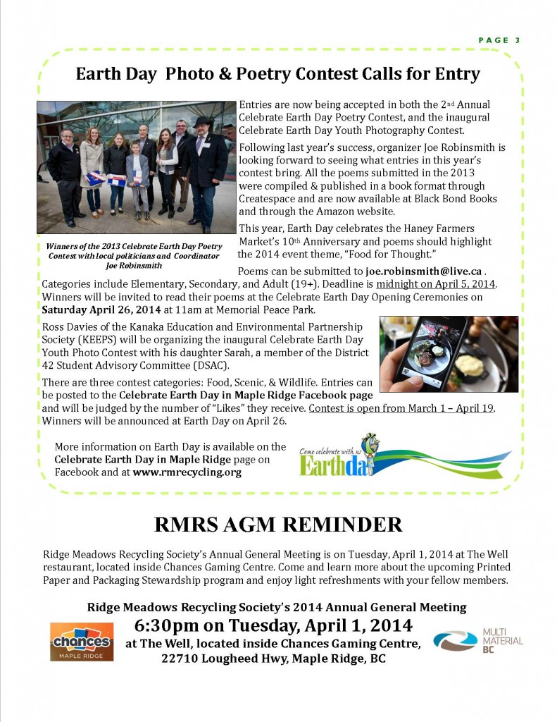RMRS February, 2014 Newsletter - Page 3 RMRS February, 2014 Newsletter - Page 3
