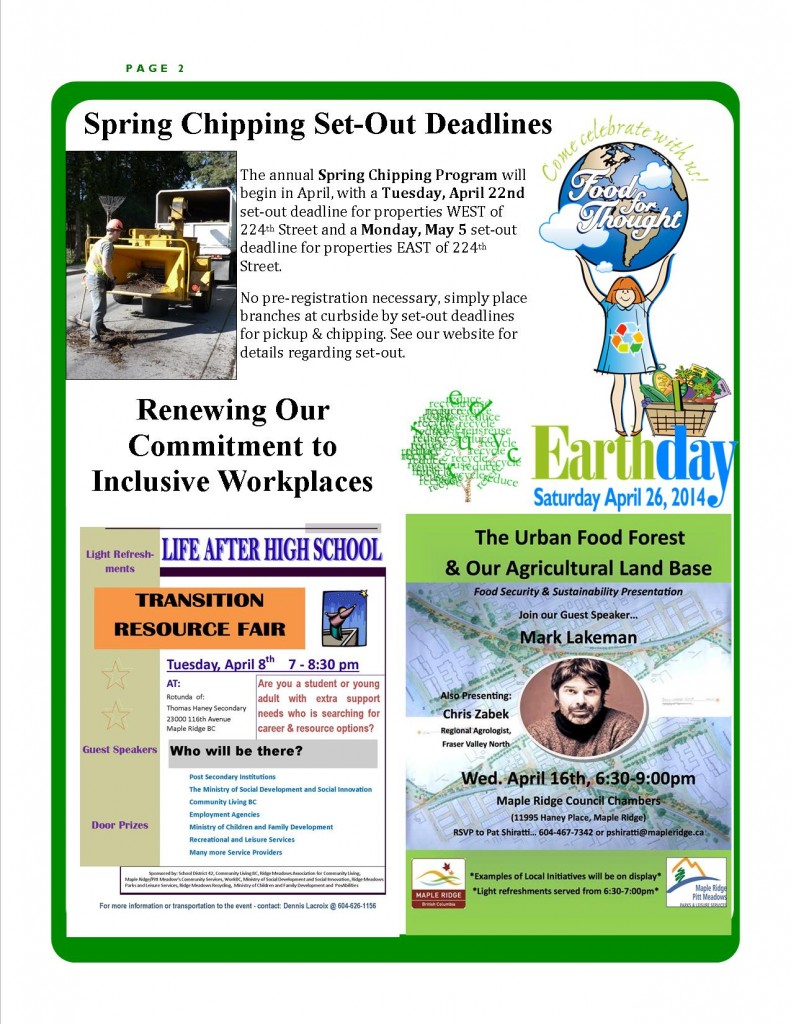 RMRS March, 2014 Newsletter - Page 2