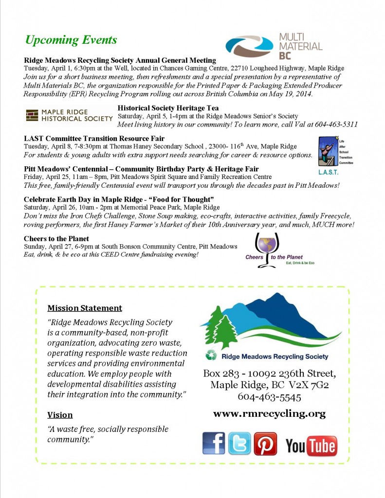 RMRS March, 2014 Newsletter - Page 4