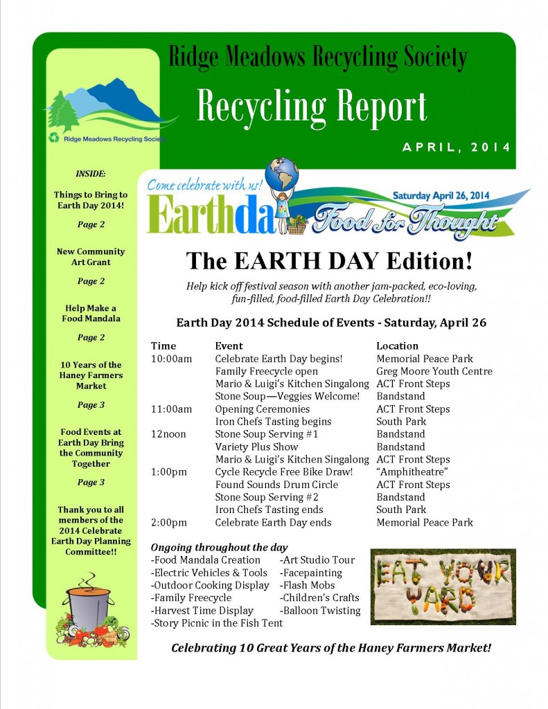 RMRS April, 2014 Newsletter - Page 1