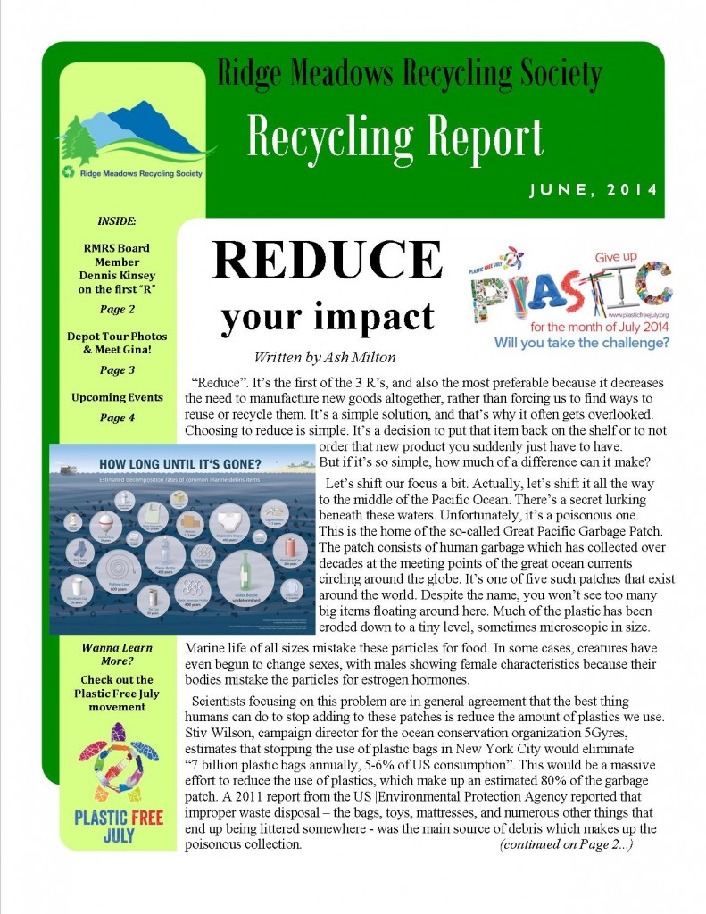 RMRS June, 2014 Newsletter - page 1