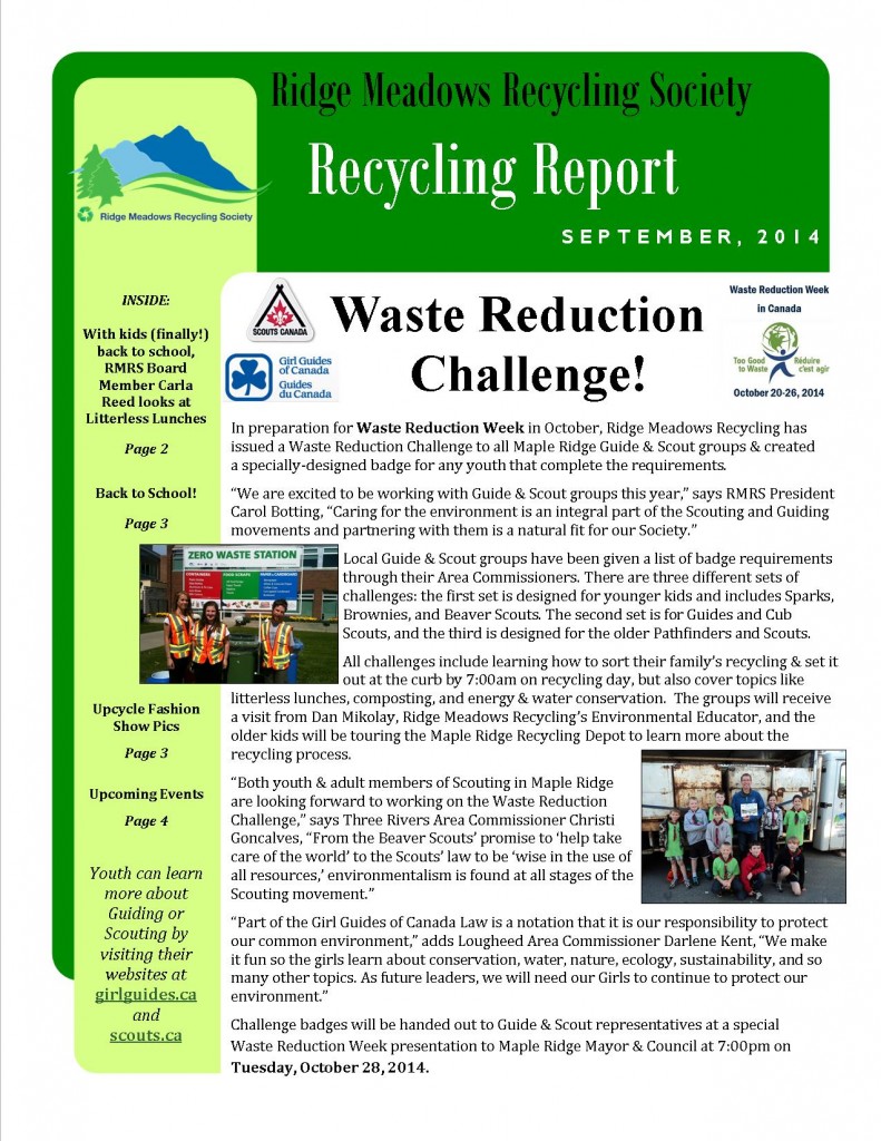 RMRS September, 2014 Newsletter - Page 1