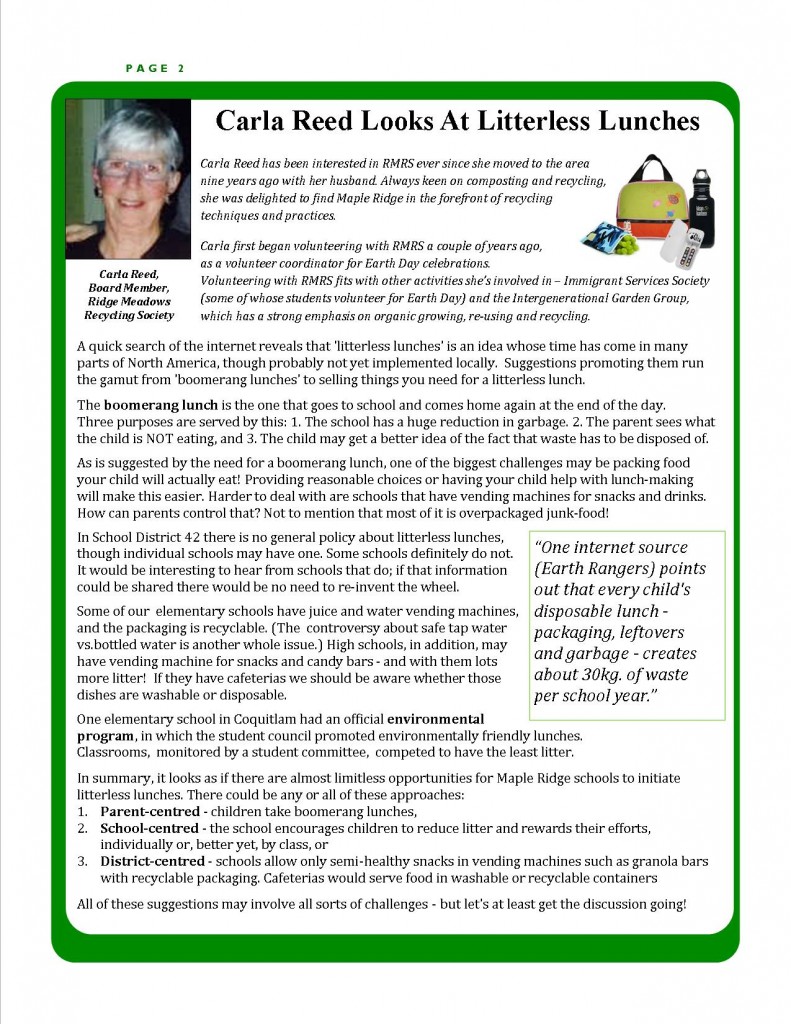 RMRS September, 2014 Newsletter - Page 2