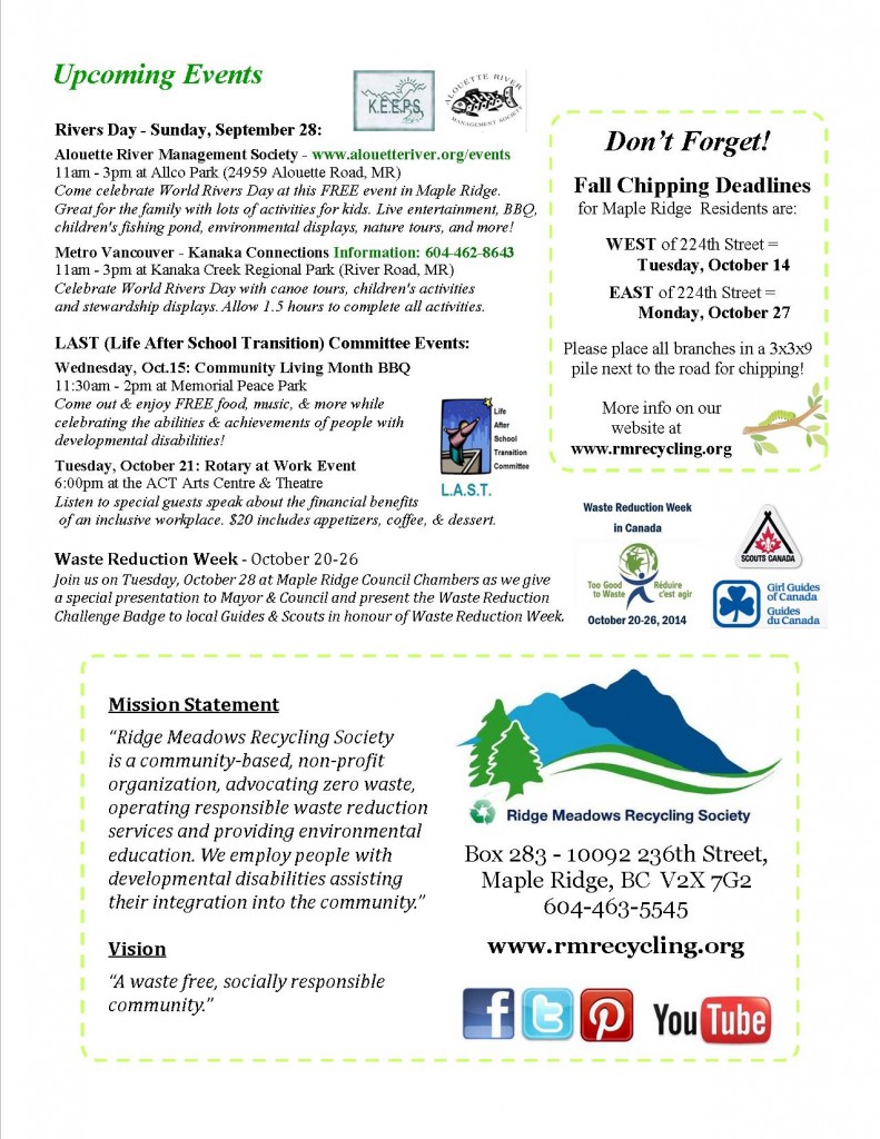 RMRS September, 2014 Newsletter - Page 4