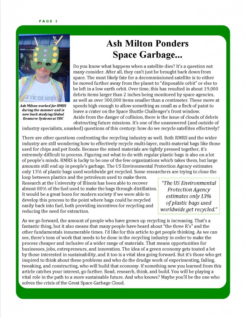 RMRS October, 2014 Newsletter - Page 2