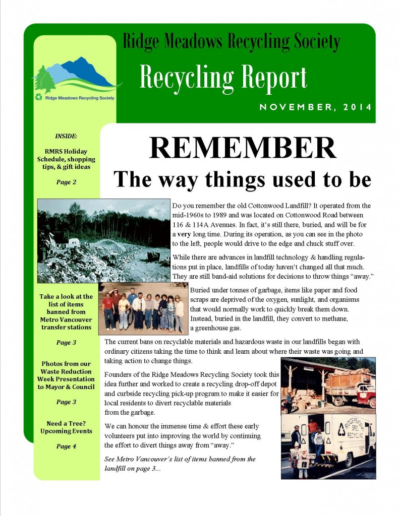 RMRS November, 2014 Newsletter - Page 1