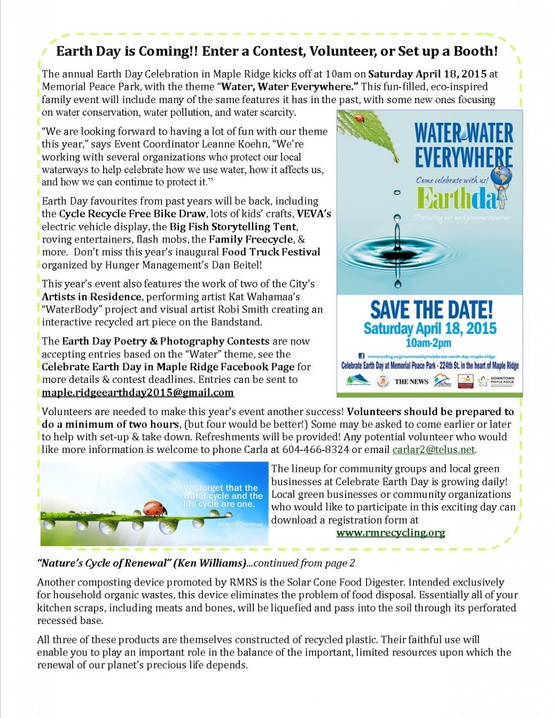 RMRS March, 2015 Newsletter - Page 3