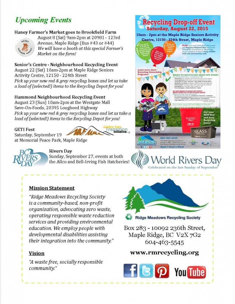 RMRS August, 2015 Newsletter - Page 4