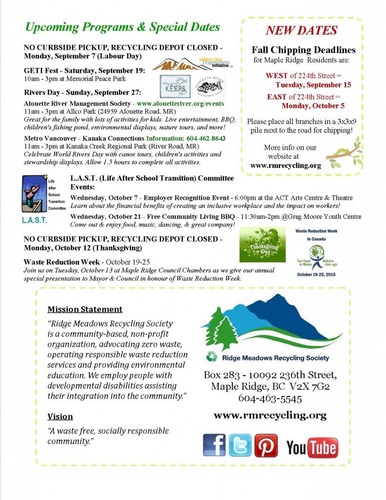 RMRS September, 2015 Newsletter - Page 4