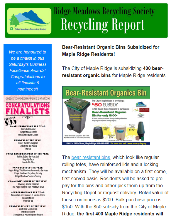 February, 2016 Newsletter - screen shot