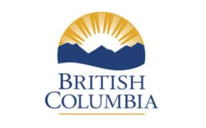 British Columbia Recycling Society logo with mountains and sun.