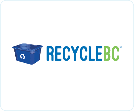 Blue recycling bin with recycling symbol for waste sorting.