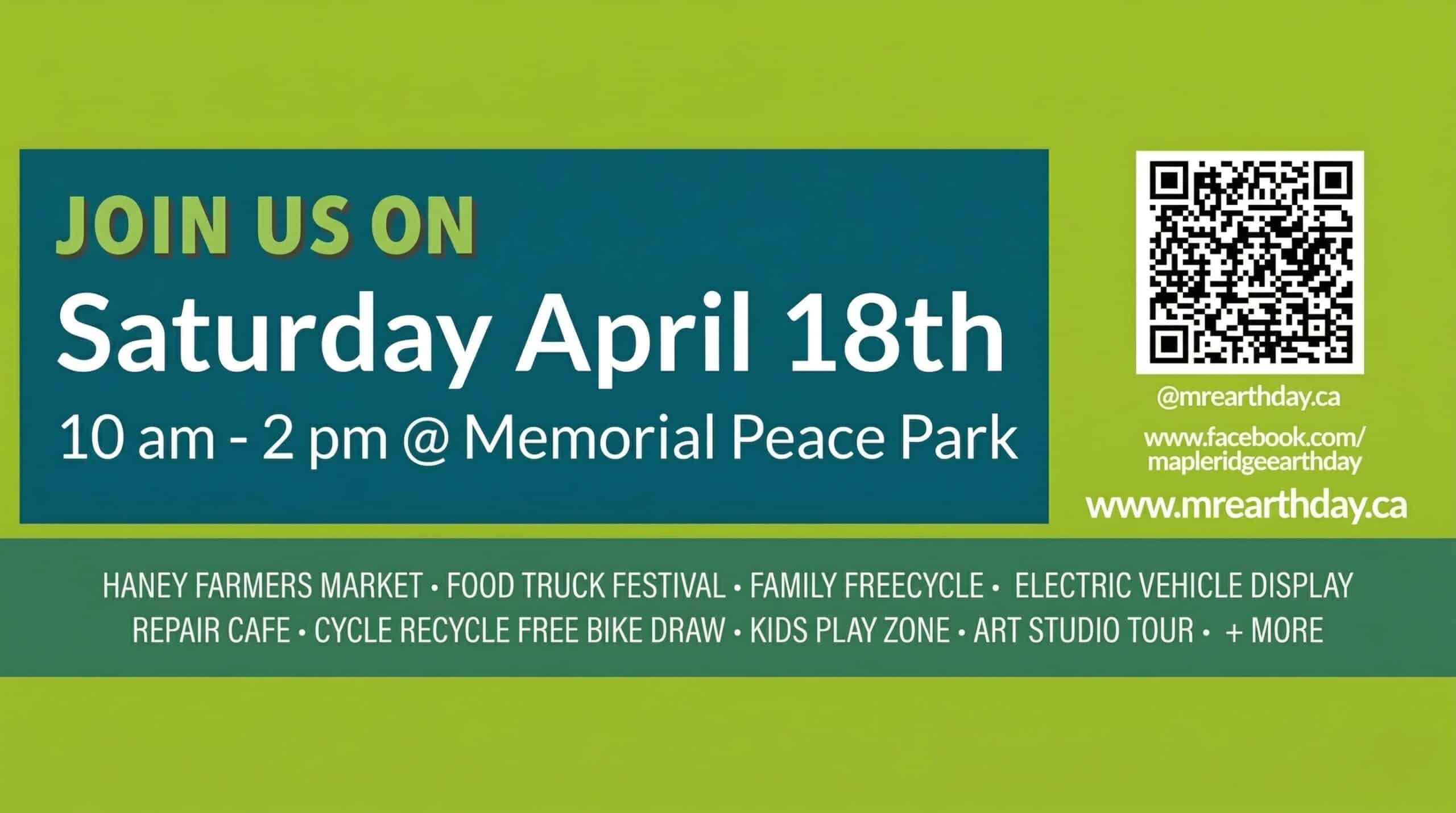 Earth Day celebration with recycling activities at Ridge Meadows Recycling Society.